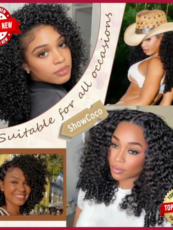 18 Inch Human Hair Extensions, Pre-Separated Curly Crochet Bundles, 125g main image 6